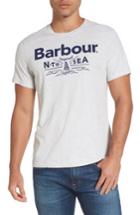 Men's Barbour Cove Slim Fit Logo Graphic T-shirt, Size - Beige