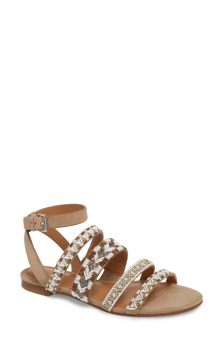 Women's Rebecca Minkoff Leila Strappy Sandal .5 M - Beige
