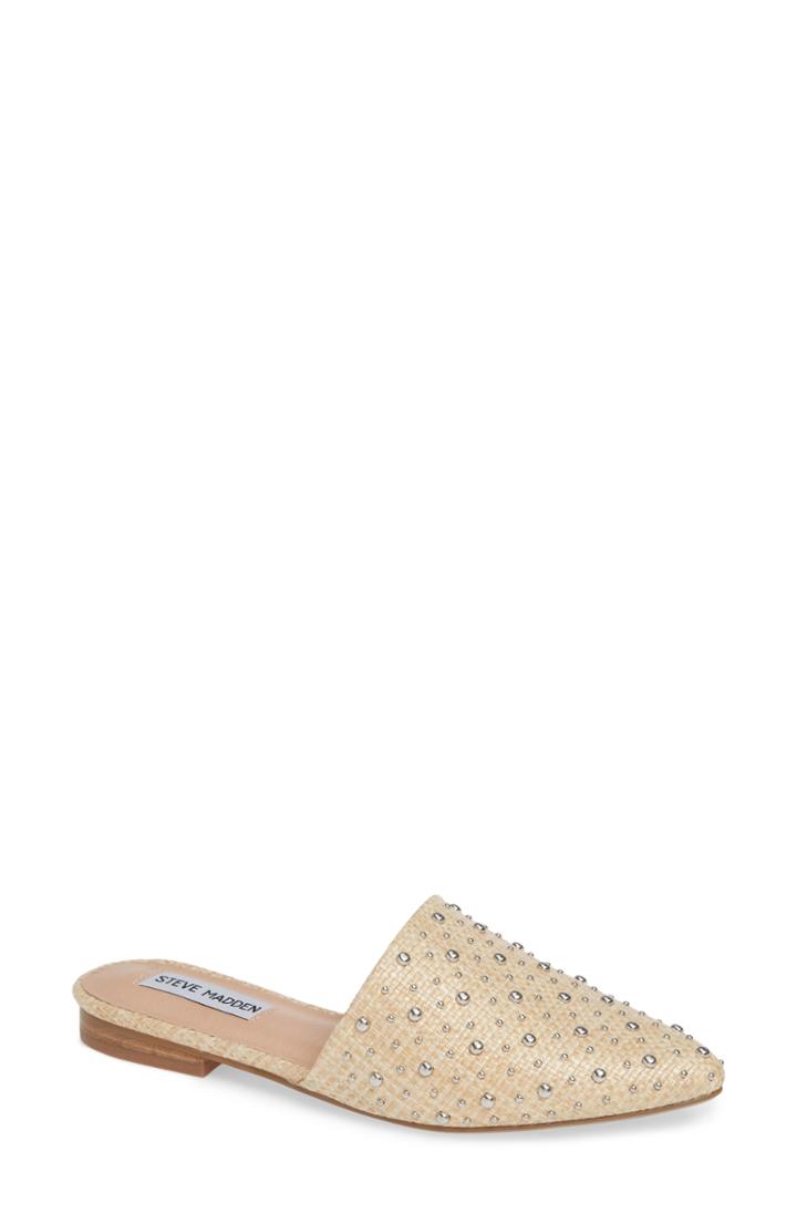 Women's Steve Madden Tempo Studded Mule M - Beige
