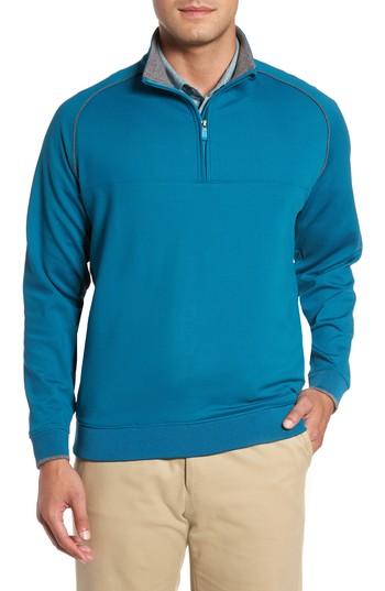 Men's Bobby Jones Xh20 Banded Bottom Pullover, Size - Blue