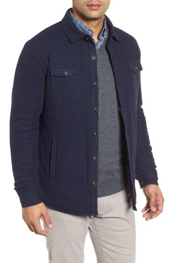 Men's Peter Millar Mountainside Shirt Jacket - Blue