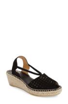 Women's Andre Assous 'corrine' Espadrille Sandal Eu - Black