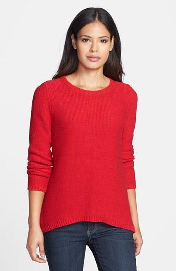 Beatrix Ost Back Cable Detail Sweater Red