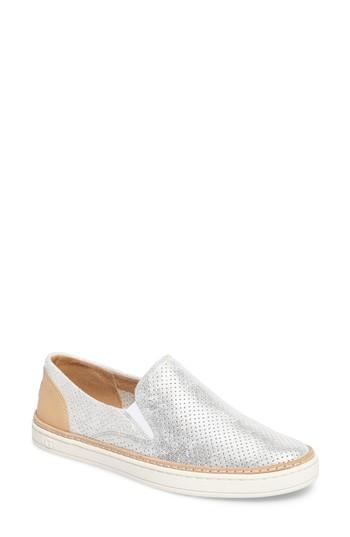 Women's Ugg Adley Stardust Slip-on Sneaker .5 M - Metallic