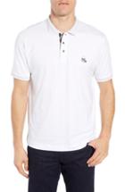 Men's Robert Graham Easton Classic Fit Skull Applique Polo - White