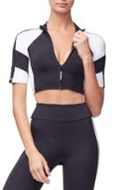 Women's Good American Colorblock Top - Black