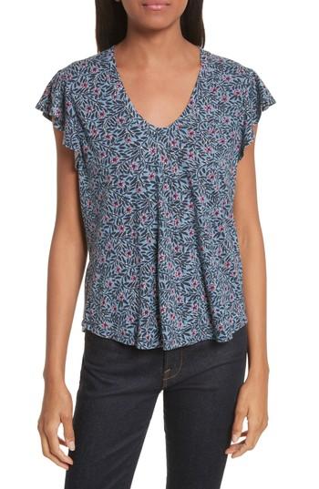 Women's La Vie Rebecca Taylor Sleeveless Vignette Jersey Top - Blue