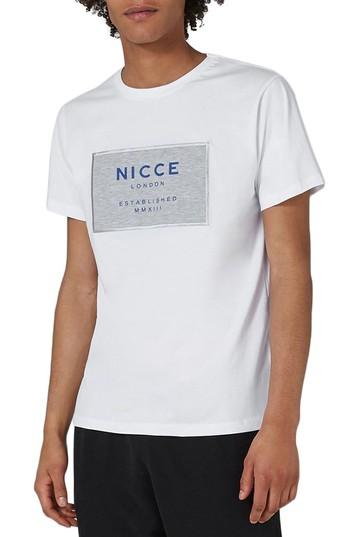 Men's Topman Nicce Logo Patch T-shirt - White