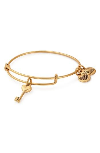 Women's Alex And Ani Key To Love Adjustable Wire Bangle