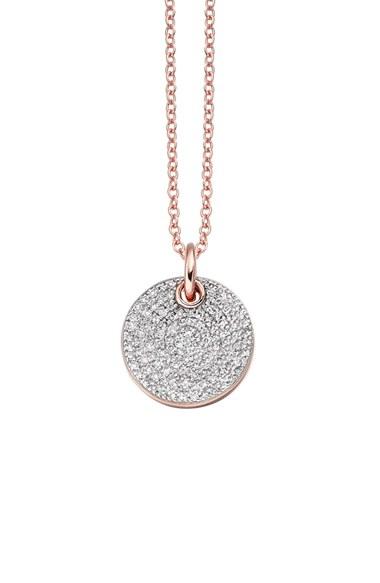 Women's Monica Vinader 'ava' Diamond Disc Pendant