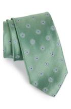 Men's Canali Medallion Silk Tie, Size - Green