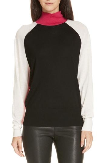 Women's Boss Fanarea Tricolor Wool Pullover, Size - Black