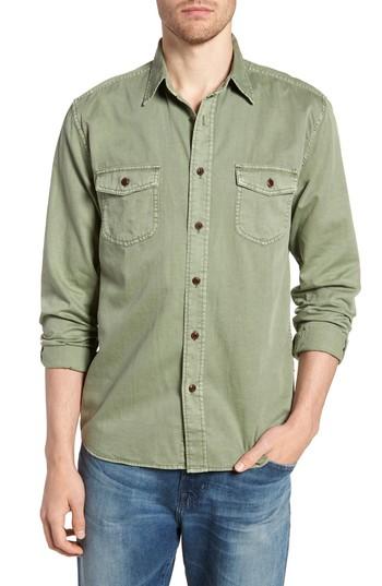 Men's Faherty Radar Sport Shirt - Green