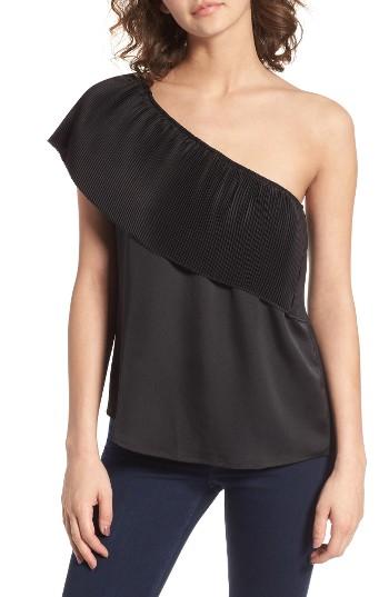 Women's Bp. Plisse Ruffle One-shoulder Top