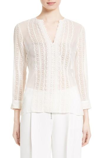 Women's Elizabeth And James Riley Embroidered Silk Blouse