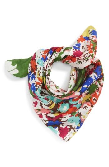 Women's Sole Society Floral Print Silk Bandana