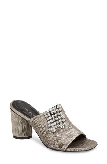 Women's Stuart Weitzman Theone Sandal M - Metallic