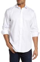 Men's Bugatchi Classic Fit Woven Sport Shirt - White