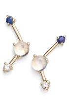 Women's Wwake Sapphire, Moonstone & Diamond Earrings (nordstrom Exclusive)