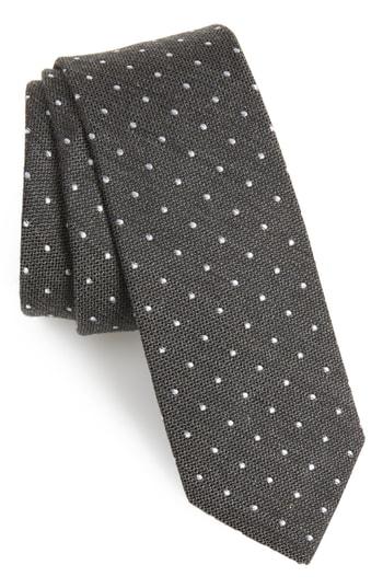 Men's 1901 Legro Dot Silk Tie, Size - Black