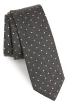 Men's 1901 Legro Dot Silk Tie, Size - Black