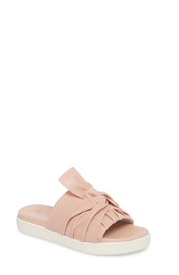 Women's Jane And The Shoe Jessica Twist Slide Sandal M - Pink