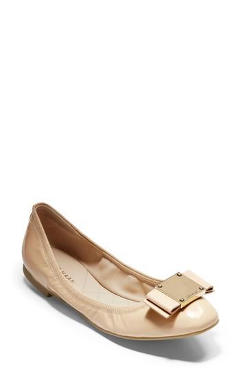 Women's Cole Haan Tali Bow Ballet Flat B - Beige