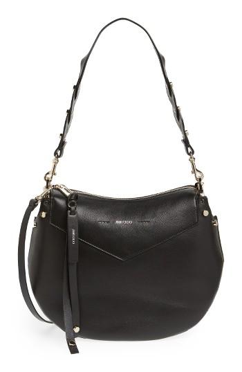Jimmy Choo Artie Nappa Leather Hobo Bag - Black