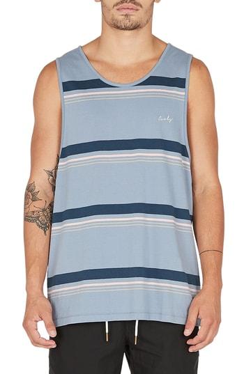 Men's Barney Cools Summer Stripe Tank - Blue