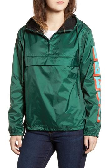 Women's Obey New World 2 Anorak - Green