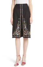 Women's Ted Baker London Hampton Print A-line Skirt - Black