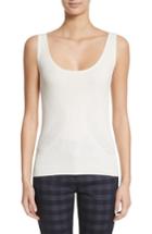 Women's St. John Collection Rib Knit Shell - Ivory