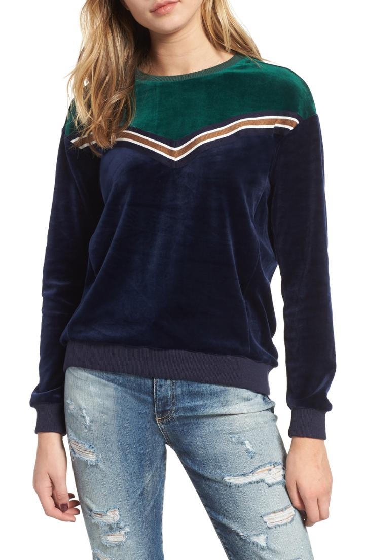 Women's Allsaints Navarre Raw Hem Crop Sweatshirt - Pink