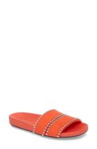 Women's Topshop Rascal Studded Slide Sandal .5us / 40eu M - Red