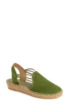 Women's Toni Pons 'nuria' Suede Sandal Eu - Green