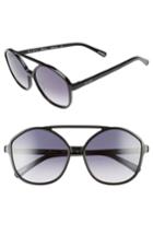 Women's Raen Torrey 58mm Aviator Sunglasses - Black