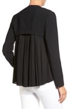 Women's Trouve Pleat Back Jacket, Size - Black