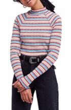 Women's Free People Mirror Stripe Tee - Blue