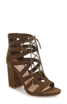 Women's Steve Madden 'gal' Strappy Lace-up Sandal M - Green