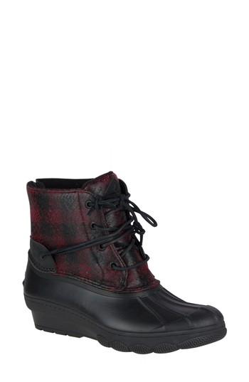 Women's Sperry Saltwater Tide Wedge Boot M - Red