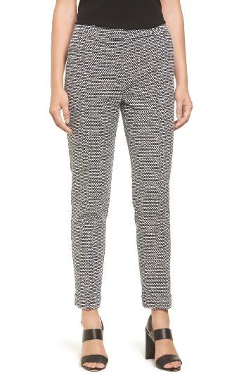 Women's Boss Acrila Slim Jacquard Suit Trousers R - Black