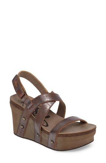 Women's Otbt Sail Wedge Sandal M - Metallic