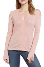 Women's Sanctuary Sienna Woven Trim Top, Size - Pink