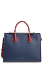 Strathberry Tricolor Midi Leather Tote - Blue