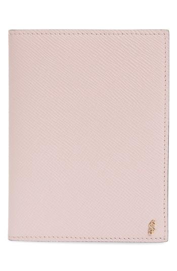 Serapian Milano Evolution Leather Passport Case - Pink