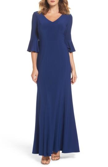 Women's Alex Evenings Fit & Flare Gown - Blue