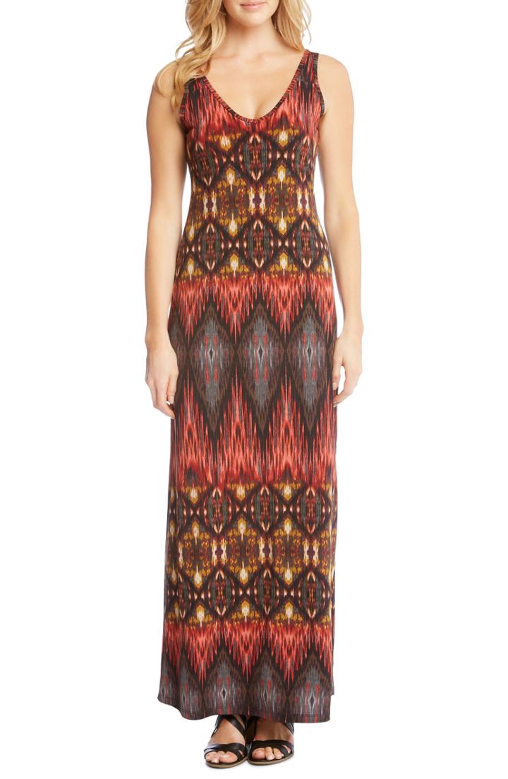 Women's Karen Kane Side Slit Sleeveless Maxi Dress