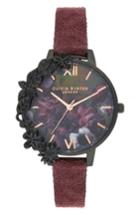 Women's Olivia Burton After Dark Case Cuff Leather Strap Watch, 34mm