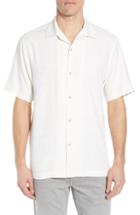 Men's Tommy Bahama Kamari Border Silk Camp Shirt - White