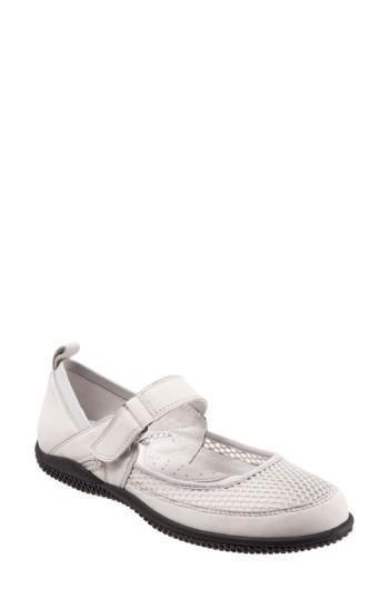 Women's Softwalk 'haddley' Mary Jane Flat M - Grey